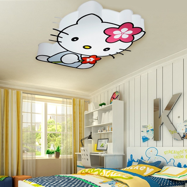 Kids Room Lighting Ideas
 Modern LED Hello Kitty Cat Ceiling Lights Fixture Children
