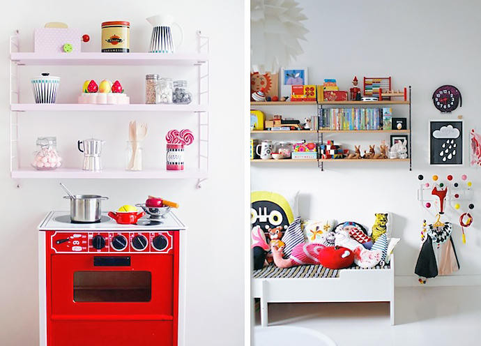 Kids Room Shelving
 Modern Wall Shelves for Kids