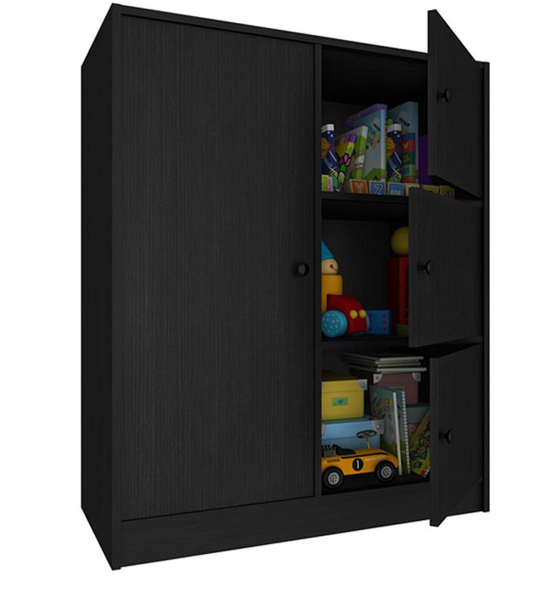 Kids Storage Cabinet
 Buy Lexus Kids Storage Cabinet in Black Oak Finish by