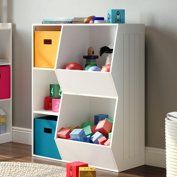 Kids Storage Cabinet
 Shop RiverRidge Kids 3 Cubby 2 Veggie Bin Floor Cabinet
