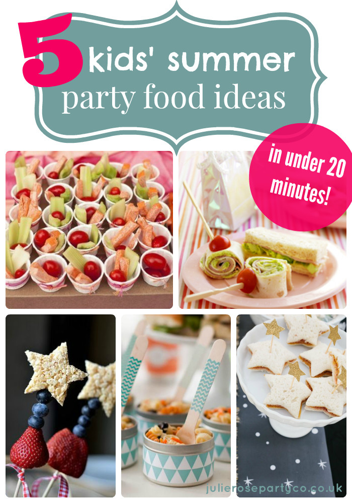 Kids Summer Party Food Ideas
 5 kids’ summer party food ideas in under 20 minutes