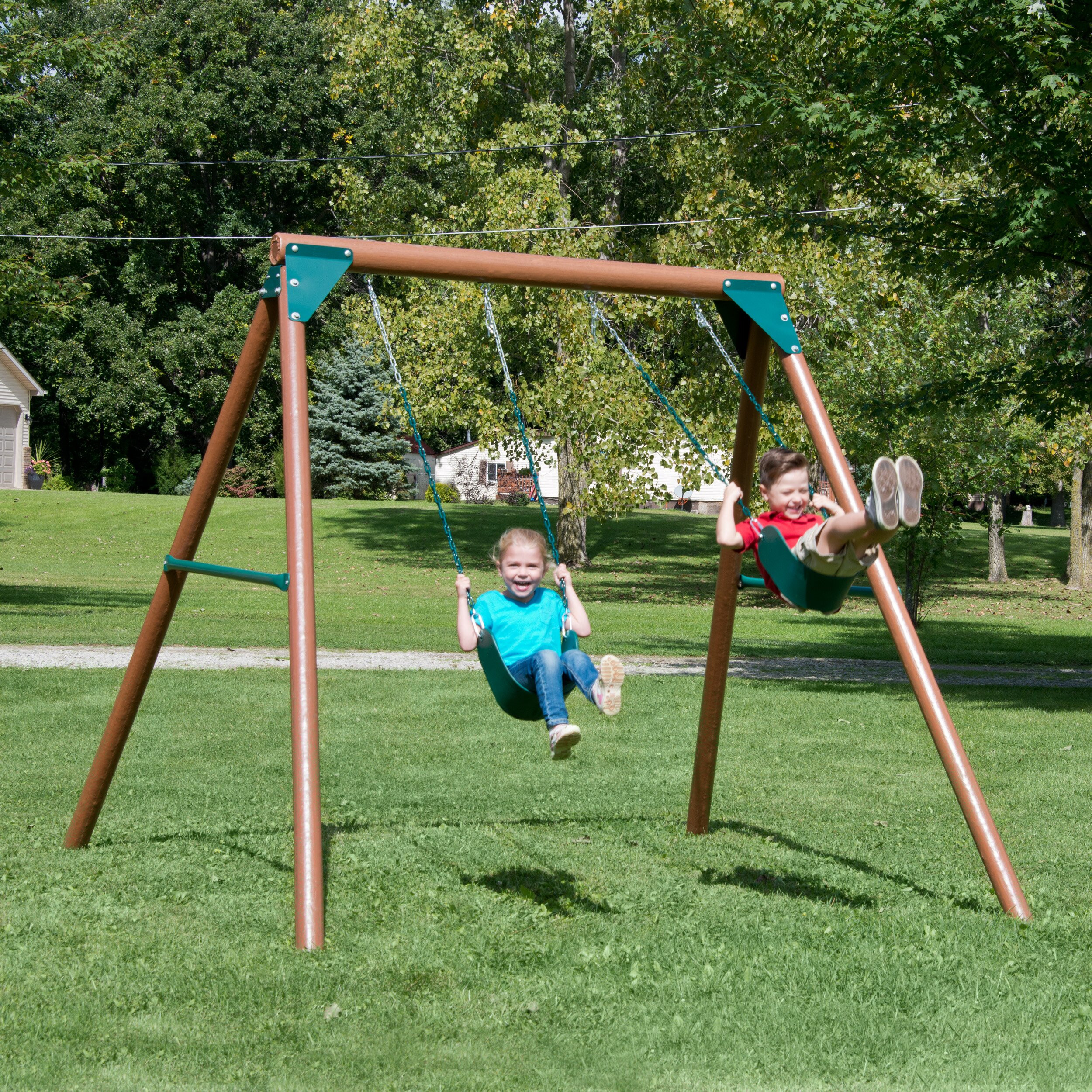 Kids Swing And Slide Set
 Swing n Slide Equinox Swing Set & Reviews