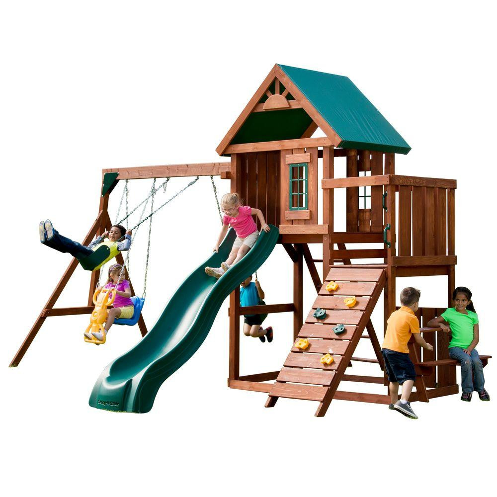 Kids Swing And Slide Set
 Swing N Slide Playsets Knightsbridge Wood plete Playset
