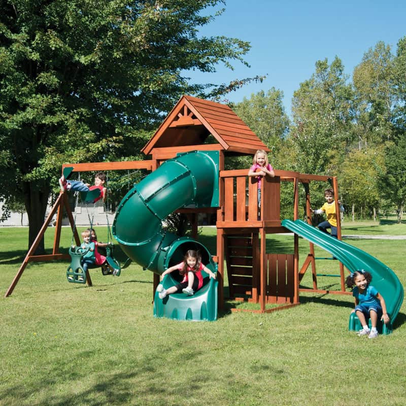 Kids Swing And Slide Set
 Backyard Playground and Swing Sets Ideas Backyard Play