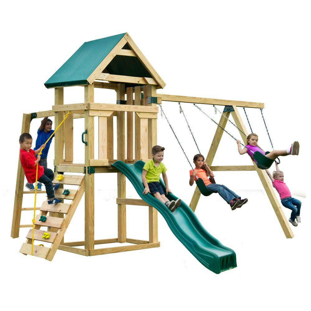 Kids Swing And Slide Set
 Swing N Slide Playsets Hawk s Nest Play Set PB 9210 The
