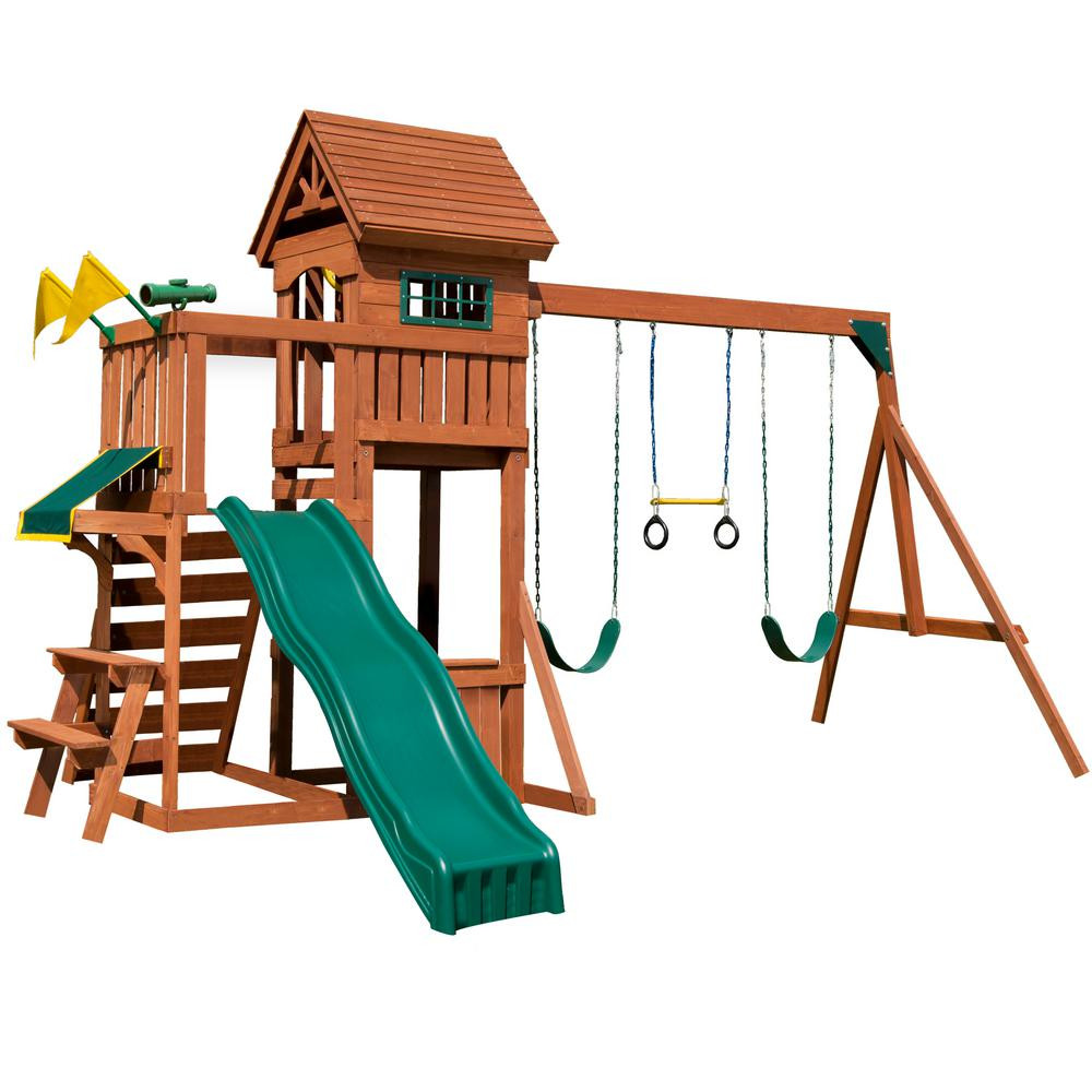 Kids Swing And Slide Set
 Swing N Slide Playsets Playful Palace Wood plete