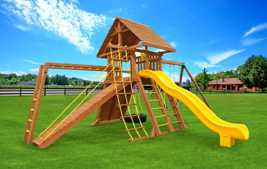 Kids Swing Sets For Sale
 Inspirations Beautiful Walmart Playsets Wood For Your