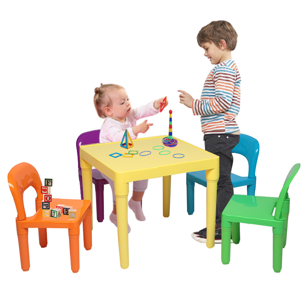 Kids Table And Chairs Clearance
 Clearance Table and 4 Chair Set for Kids Toddler Table