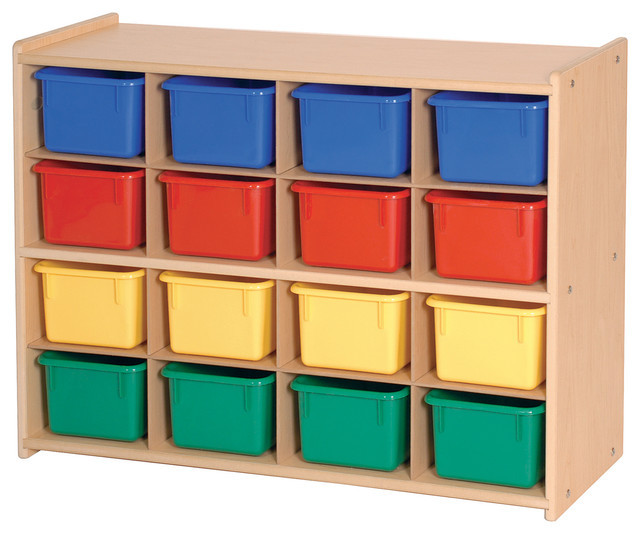 Kids Toys Storage Unit
 Steffywood Kids Playroom Toy Bin Organizer 16 Tray Cubby