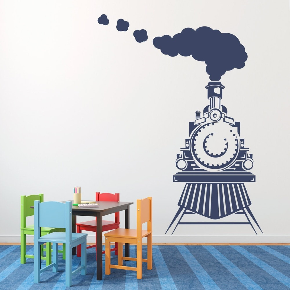 Kids Train Decor
 Home Decor Train Wall Decal Front view of Train Decal Kids