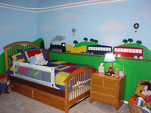 Kids Train Decor
 18 Colorful Wall Murals For Children s Room
