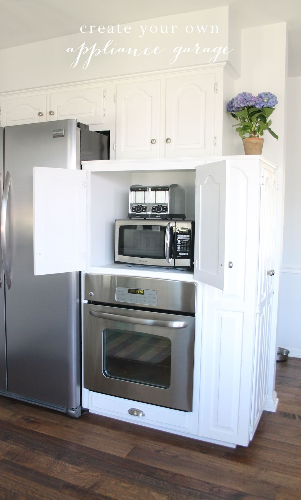 Kitchen Appliances Storage Cabinet
 Hide your kitchen appliances & maximize storage with this