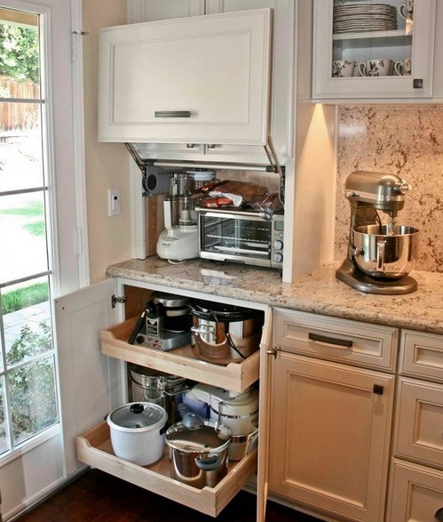 Kitchen Appliances Storage Cabinet
 42 Creative Appliances Storage Ideas For Small Kitchens
