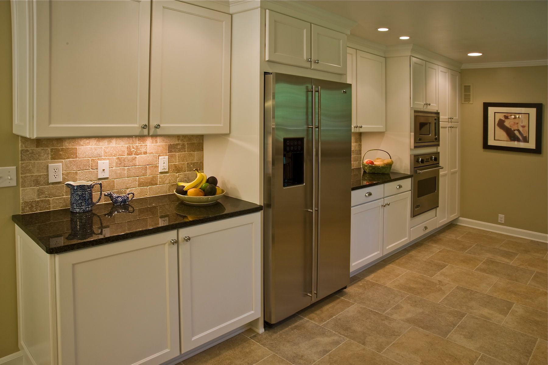 Kitchen Backsplash Brick
 Brick Backsplash in the Kitchen Presented with Soft Colors