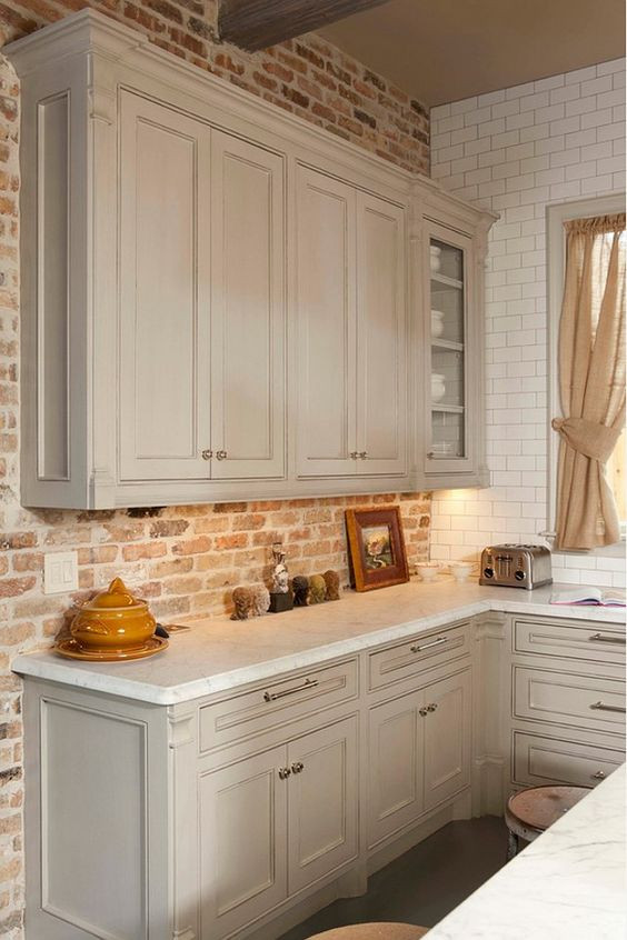 Kitchen Backsplash Brick
 30 Super Practical And Really Stylish Brick Kitchen