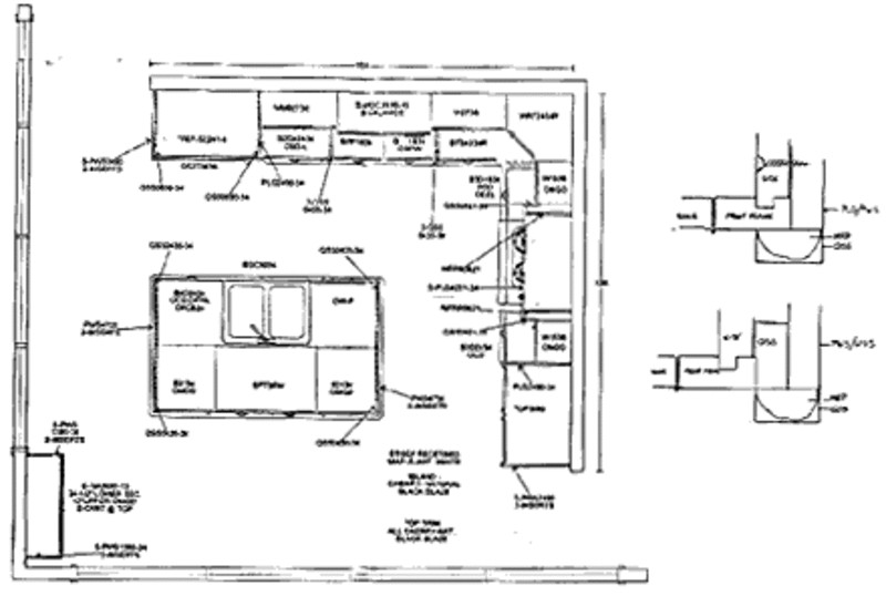Kitchen Cabinet Floor Planner
 Kitchen Design Floor Plan Drafting Cabinets design