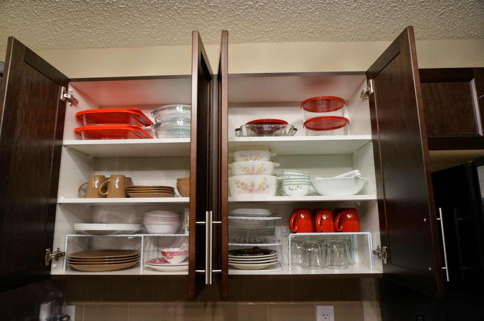 Kitchen Cabinet Organizing
 We Love Cozy Homes How to Organize Kitchen Cabinet Shelves