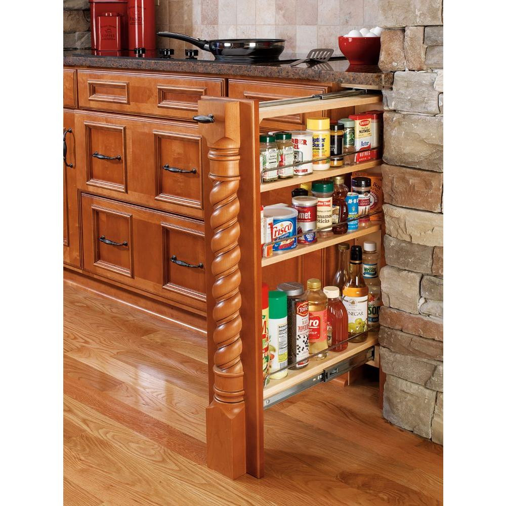 Kitchen Cabinet Shelves Organizer
 Rev A Shelf 30 in H x 6 in W x 23 in D Pull Out Between