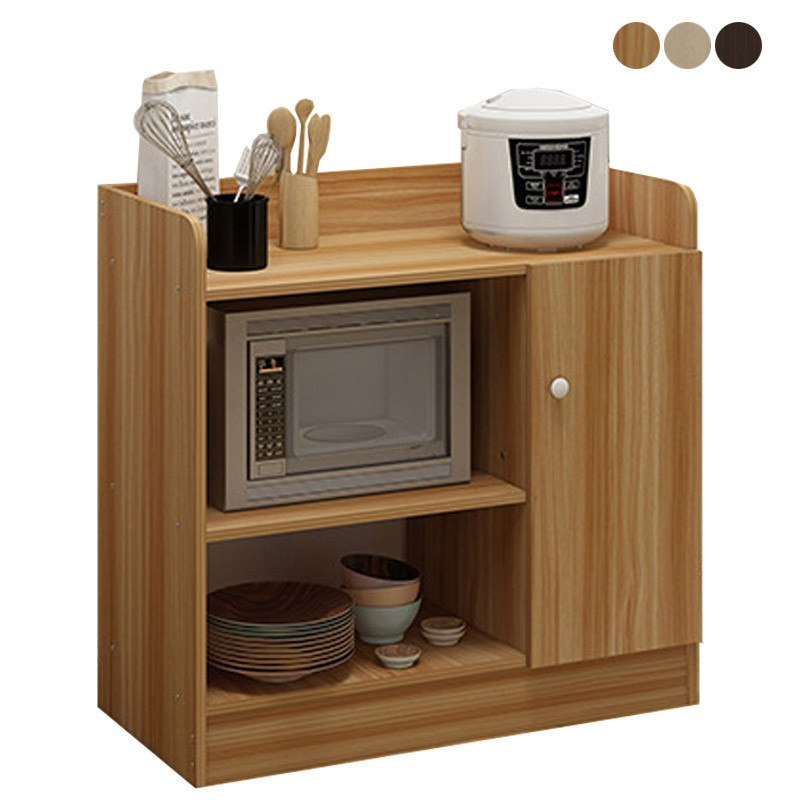 Kitchen Cabinet With Microwave Shelf
 Wooden Oven Rack Multi Function Kitchen Shelving Microwave