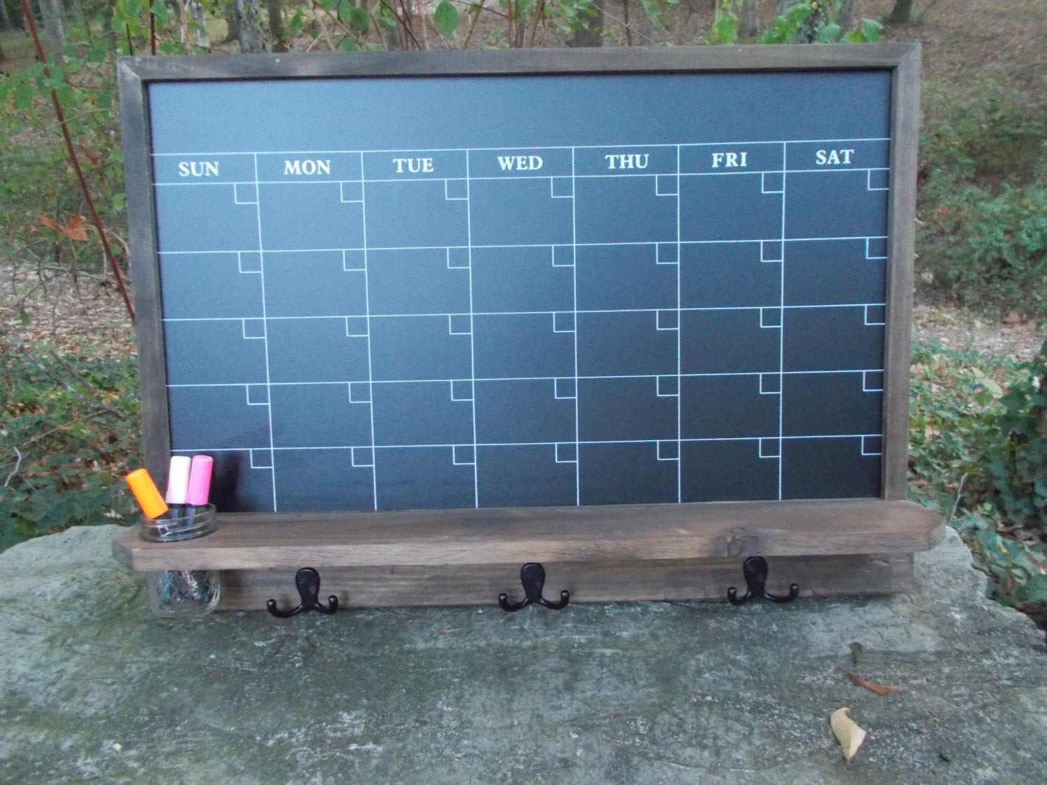 Kitchen Calendar Wall Organizer
 Chalkboard Calendar Message Board fice Decor Kitchen