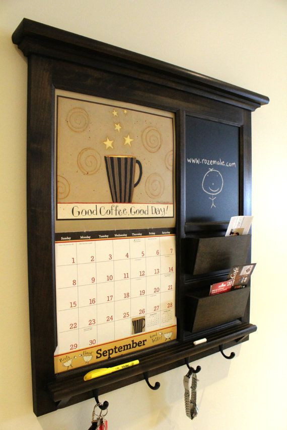 Kitchen Calendar Wall Organizer
 Wall Calendar Frame Solid Maple Furniture Front Loading