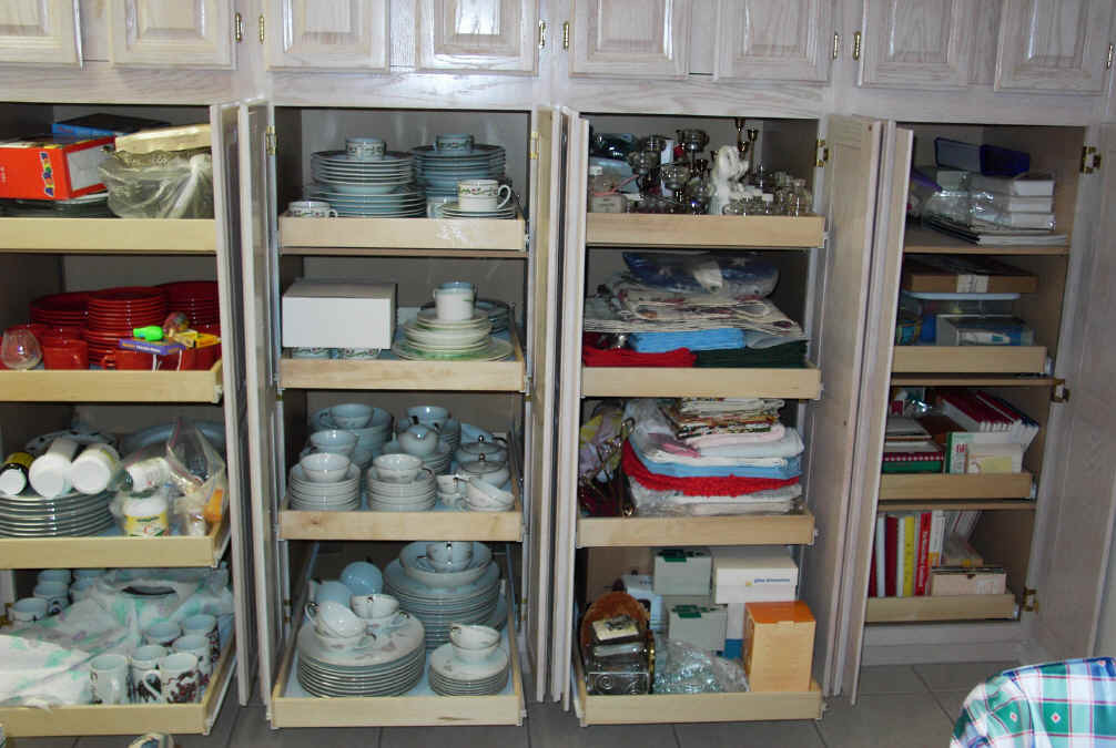 Kitchen Closet Organizers
 Kitchen pantry cabinet pull out shelf storage sliding shelves