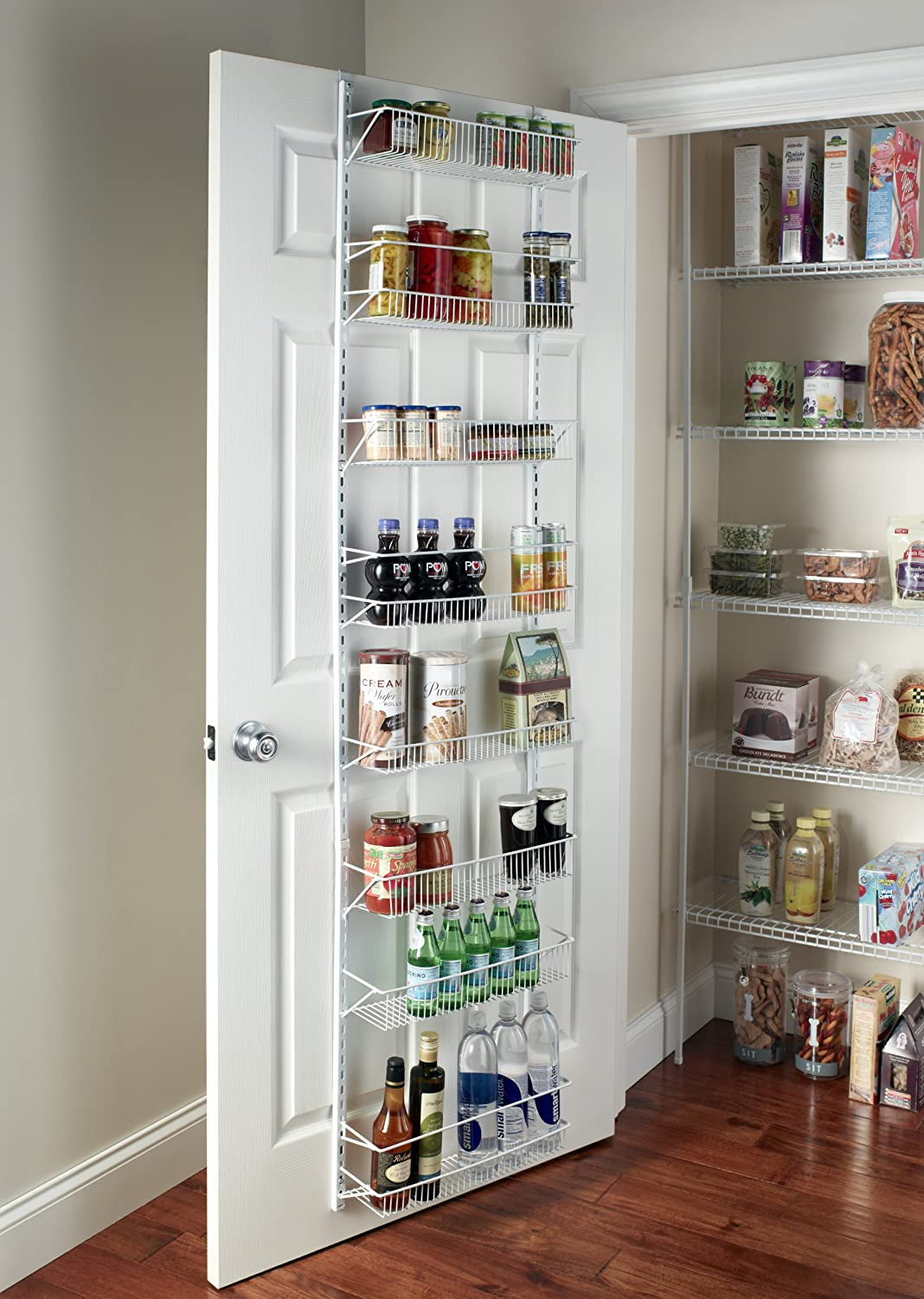 Kitchen Closet Organizers
 Over the Door Pantry Organizer with Hooks