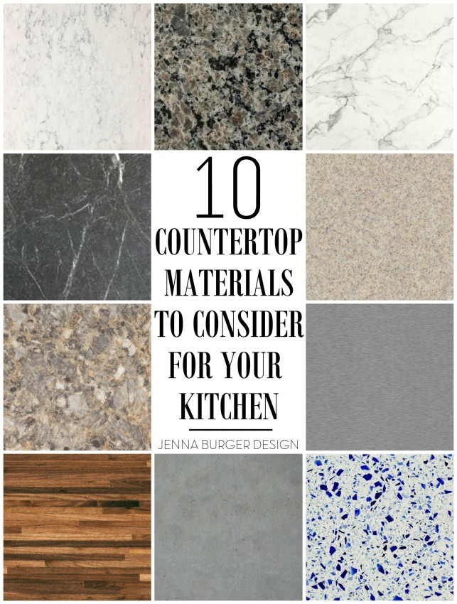 Kitchen Counter Materials
 10 Countertop Materials to Consider for the Kitchen
