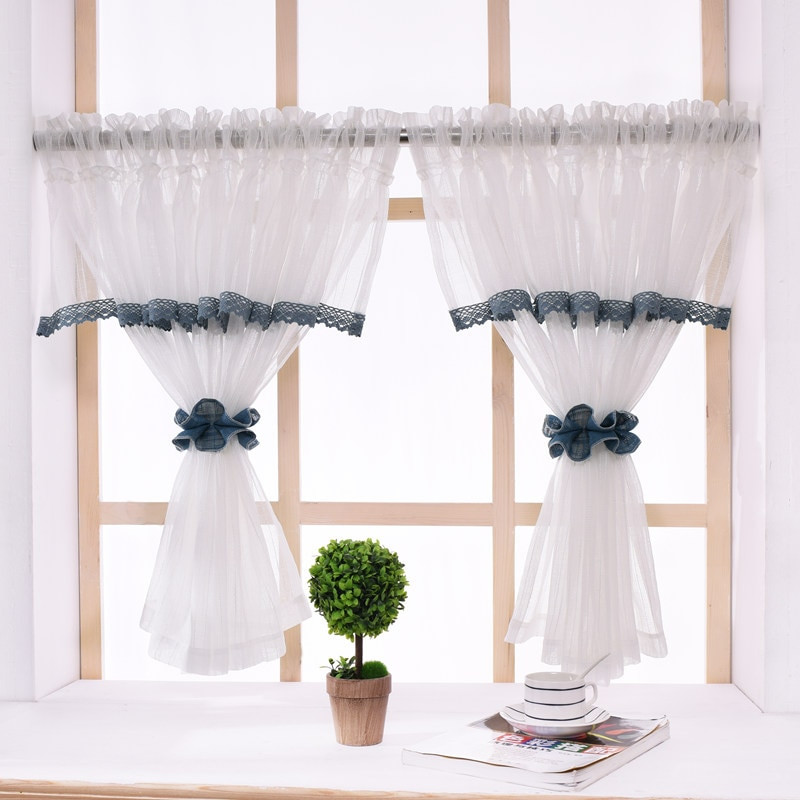 Kitchen Curtain Panels
 RZCortinas Pastoral Kitchen Curtains With Elegant Valance