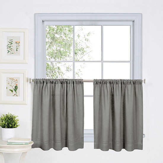 Kitchen Curtains At Jcpenney
 Home Expressions Marin 2 pc Rod Pocket Kitchen Curtain