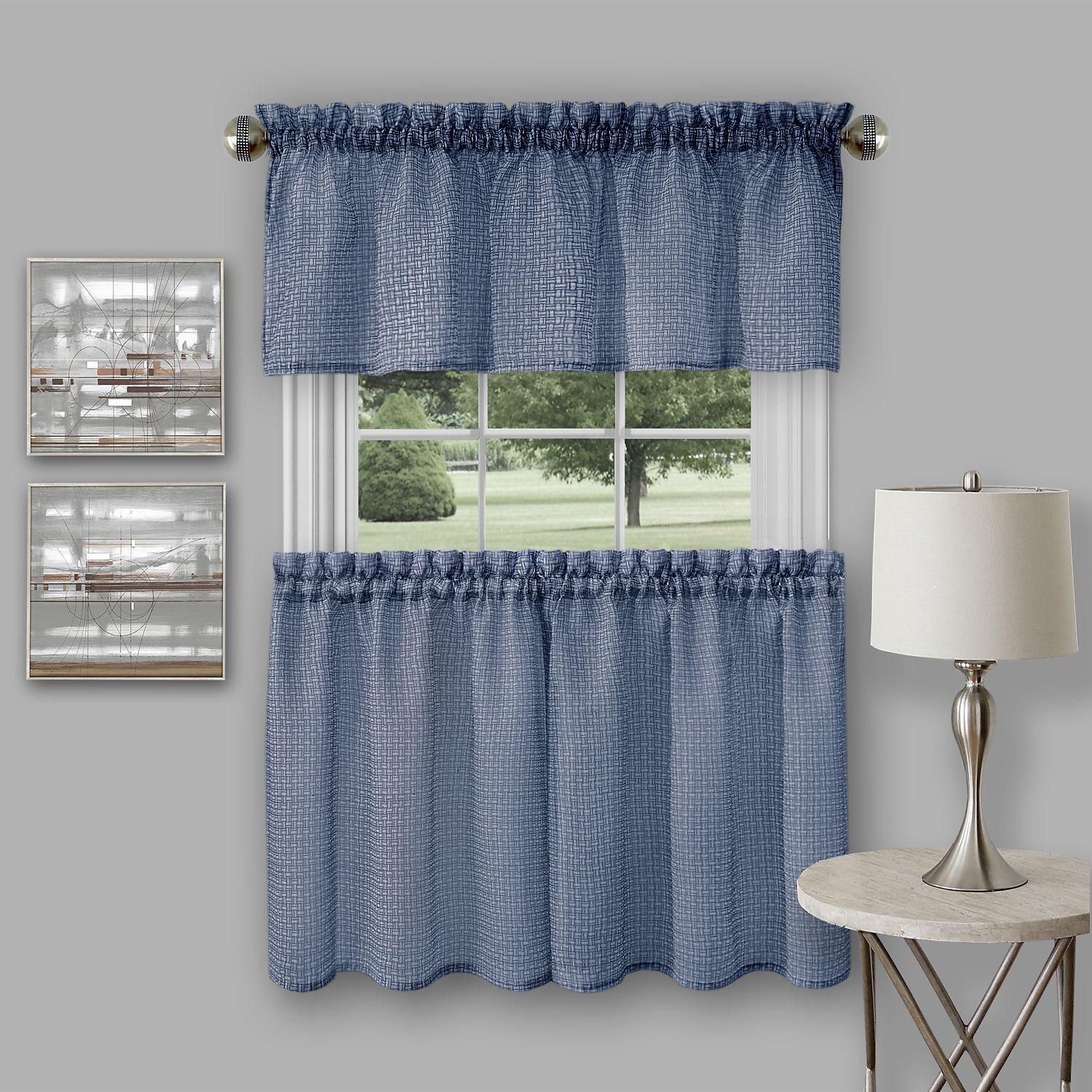 Kitchen Curtains Tier
 Achim Richmond Window Kitchen Curtain Tier Pair and