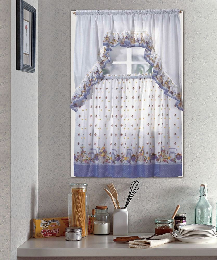 Kitchen Curtains Tier
 POTS & FRUIT PLETE TIER & SWAG SET KITCHEN CURTAIN