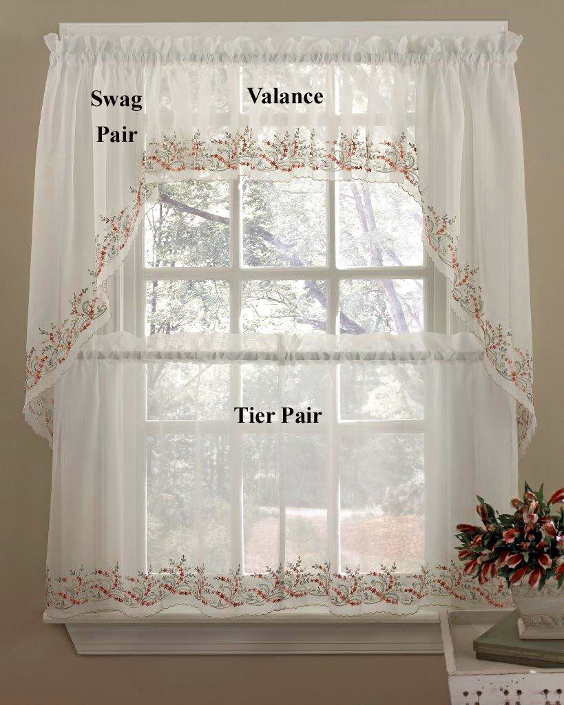 Kitchen Curtains Tier
 Heather Tier Kitchen Curtains