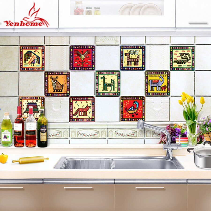 Kitchen Decals For Backsplash
 10pcs set Kitchen Backsplash Self Adhesive Tile Stickers
