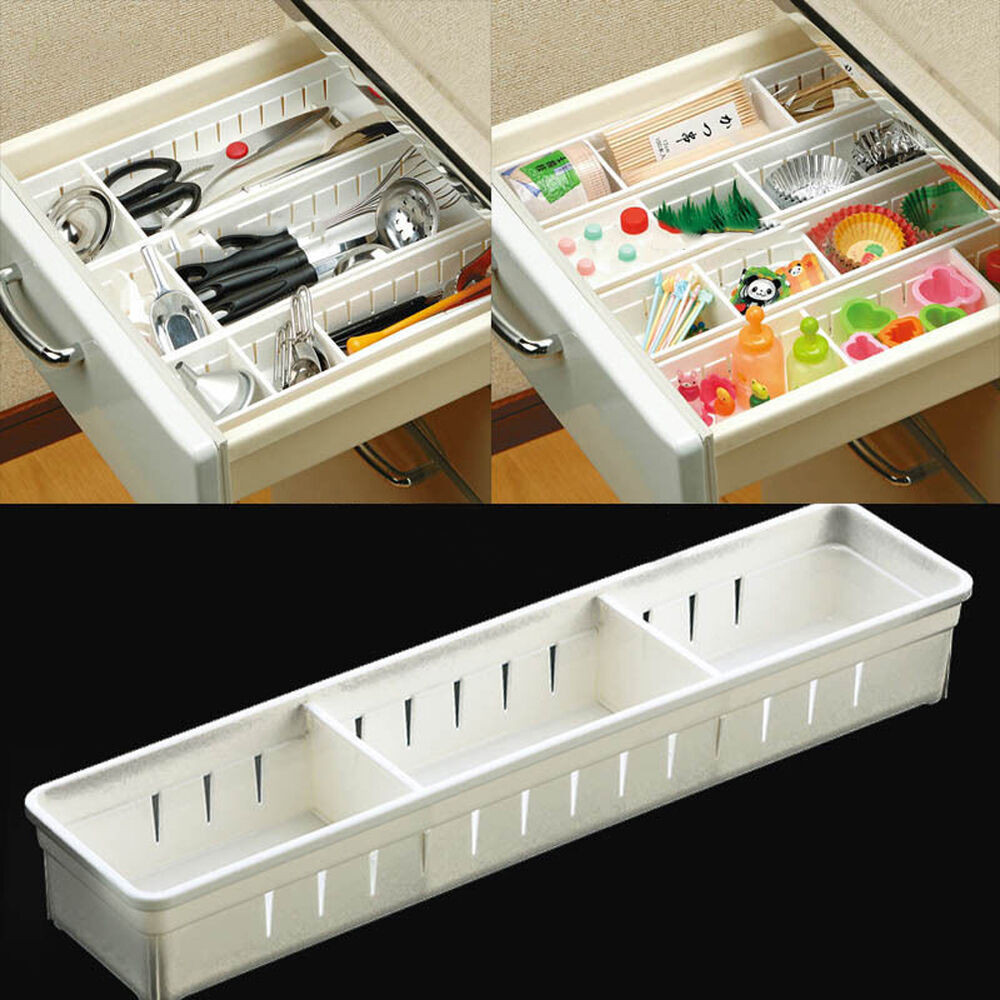 Kitchen Drawer Organizers
 Adjustable Drawer Storage Organizer Kitchen Cutlery