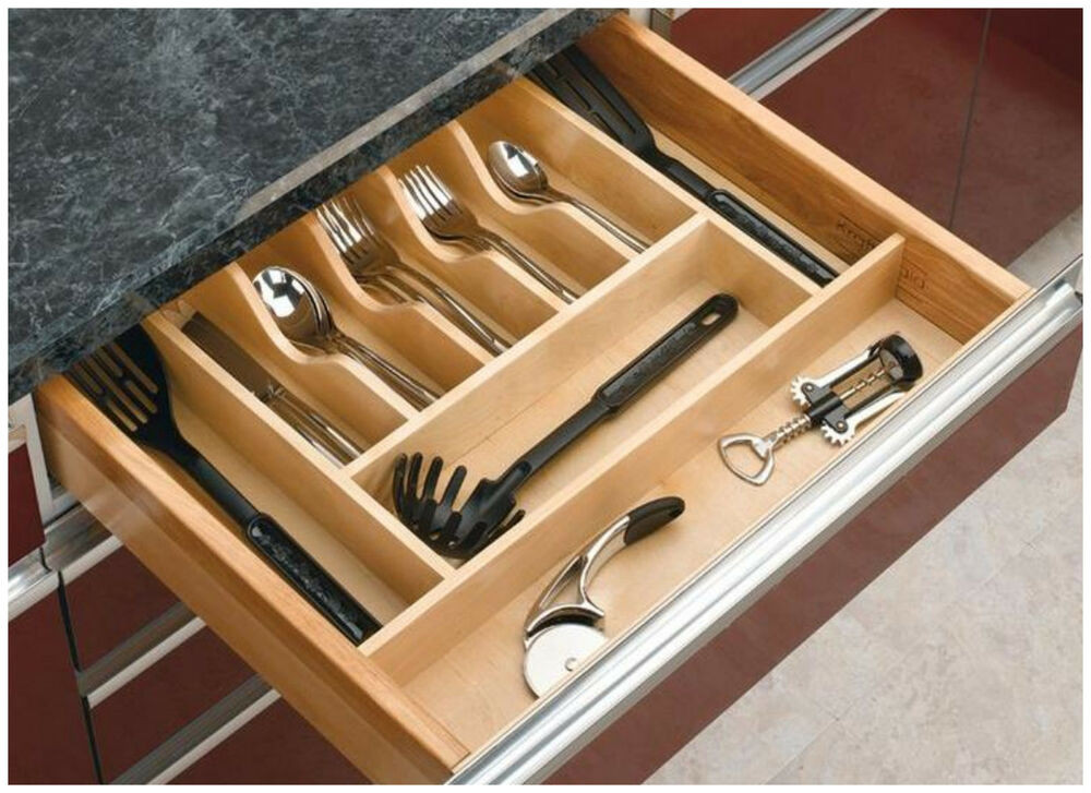 Kitchen Drawer Organizers
 Kitchen Drawer Cabinet Storage Organizer Holder Tray