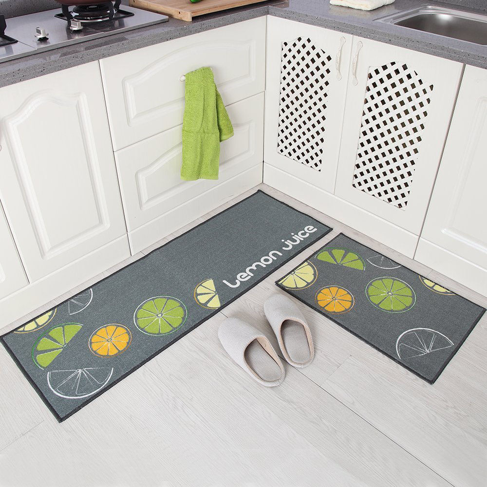 Kitchen Floor Mat
 2 Non Slip Kitchen Floor Mat Rubber Backing Doormat Runner