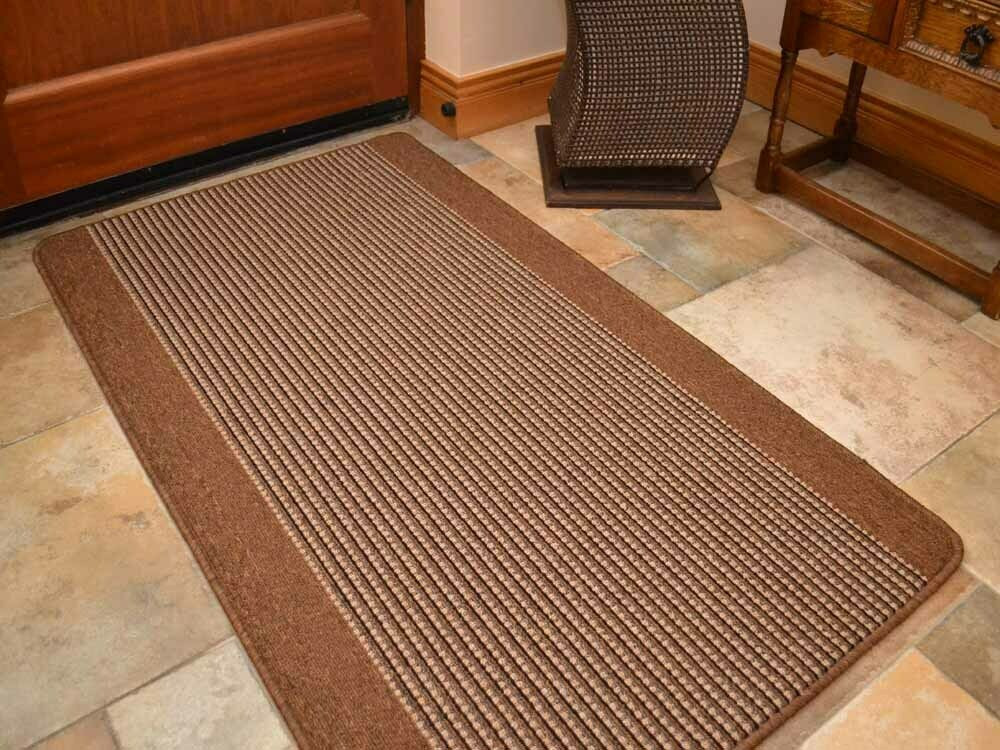 Kitchen Floor Mat
 Kitchen Mat Mats Brown Non Slip Back Floor Long Short Big