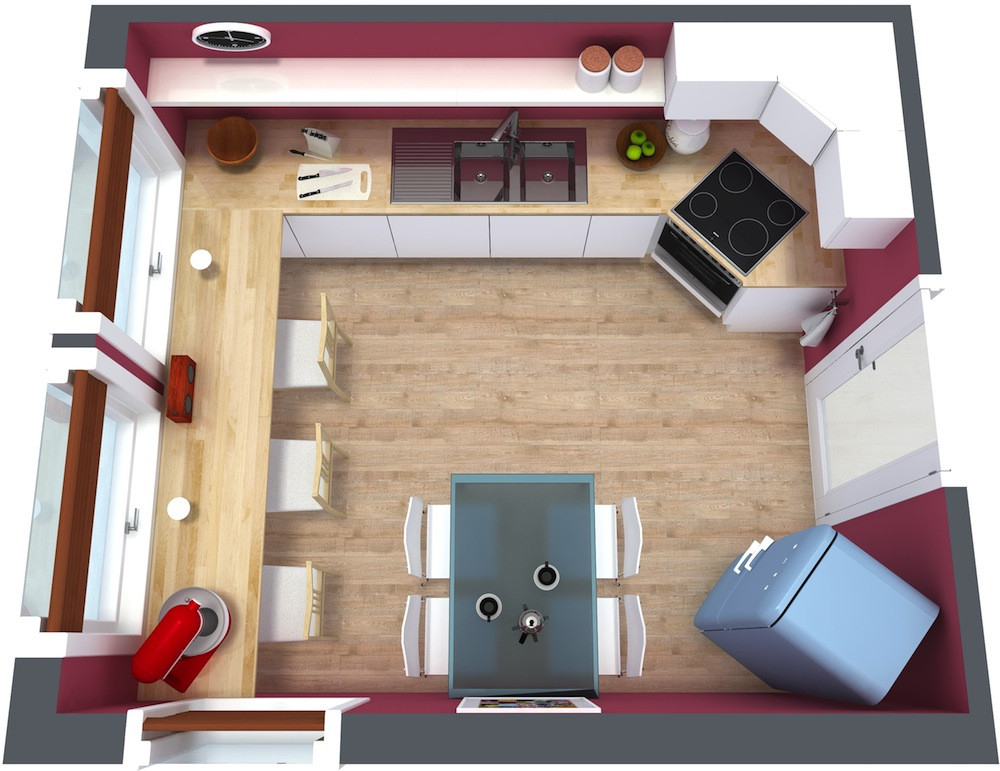Kitchen Floor Plan Designs
 3 best kitchen Floor Plan for your next Renovation in 3D