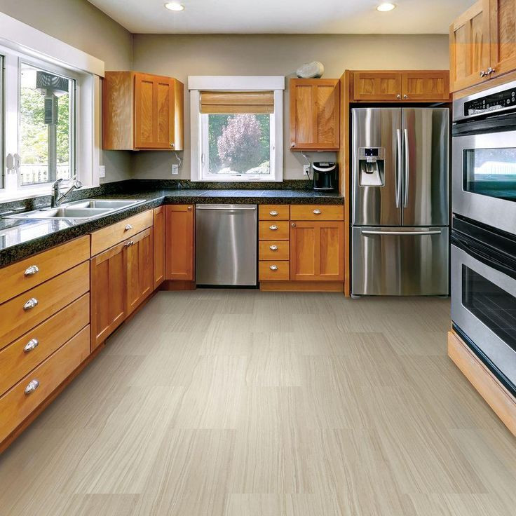 Kitchen Floor Tiles Home Depot
 TrafficMASTER Allure Tan Stone Resilient Vinyl Tile