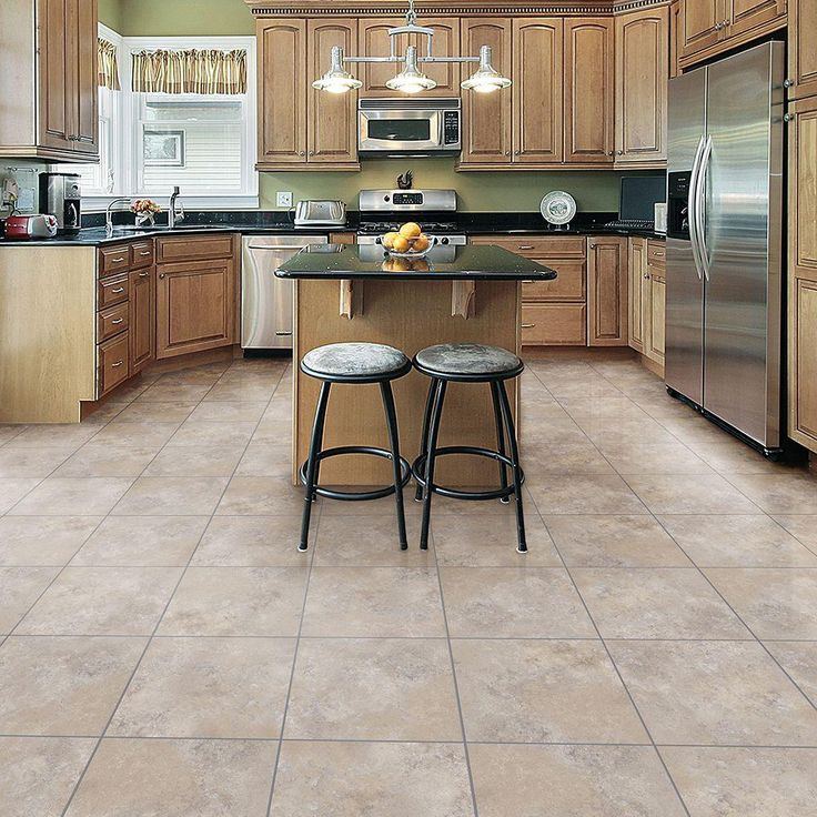 Kitchen Floor Tiles Home Depot
 TrafficMASTER Ceramica Cool Grey 12 in x 12 in Resilient