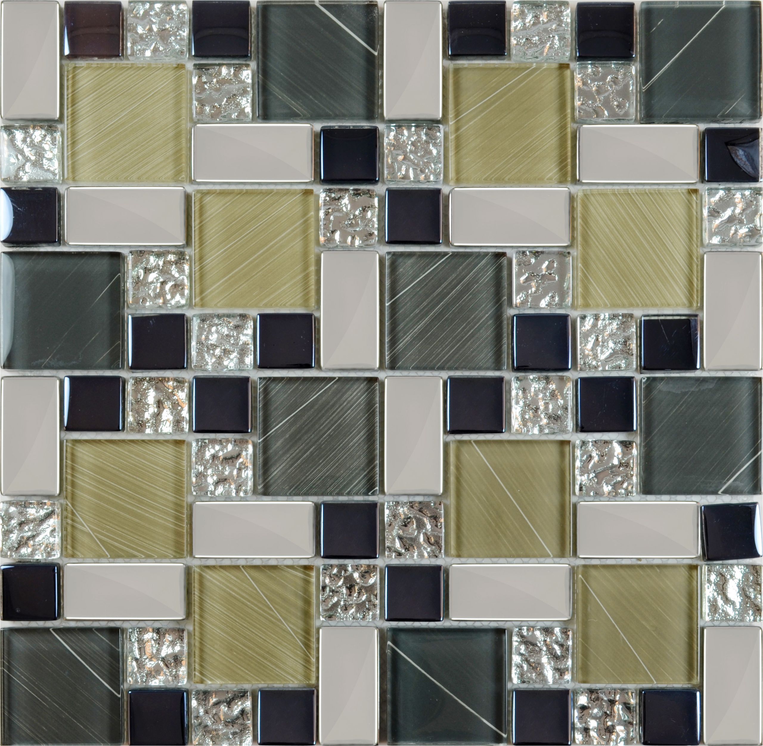 Kitchen Mosaic Tiles
 Crystal Glass Tile Sheets Hand Painted Kitchen Backsplash