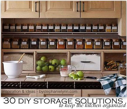 Kitchen Organizer Diy
 30 DIY Storage Solutions to Keep the Kitchen Organized