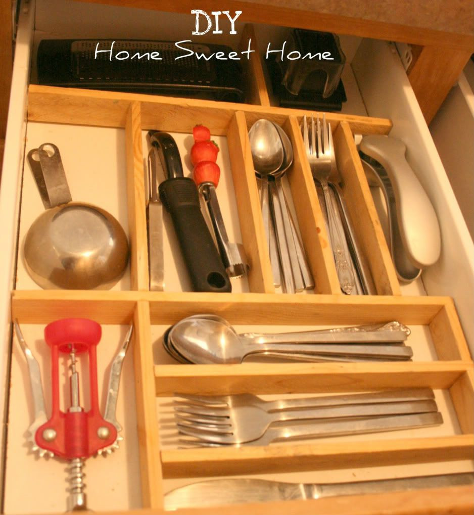 Kitchen Organizer Diy
 DIY Home Sweet Home DIY Drawer Organizer for less than $2