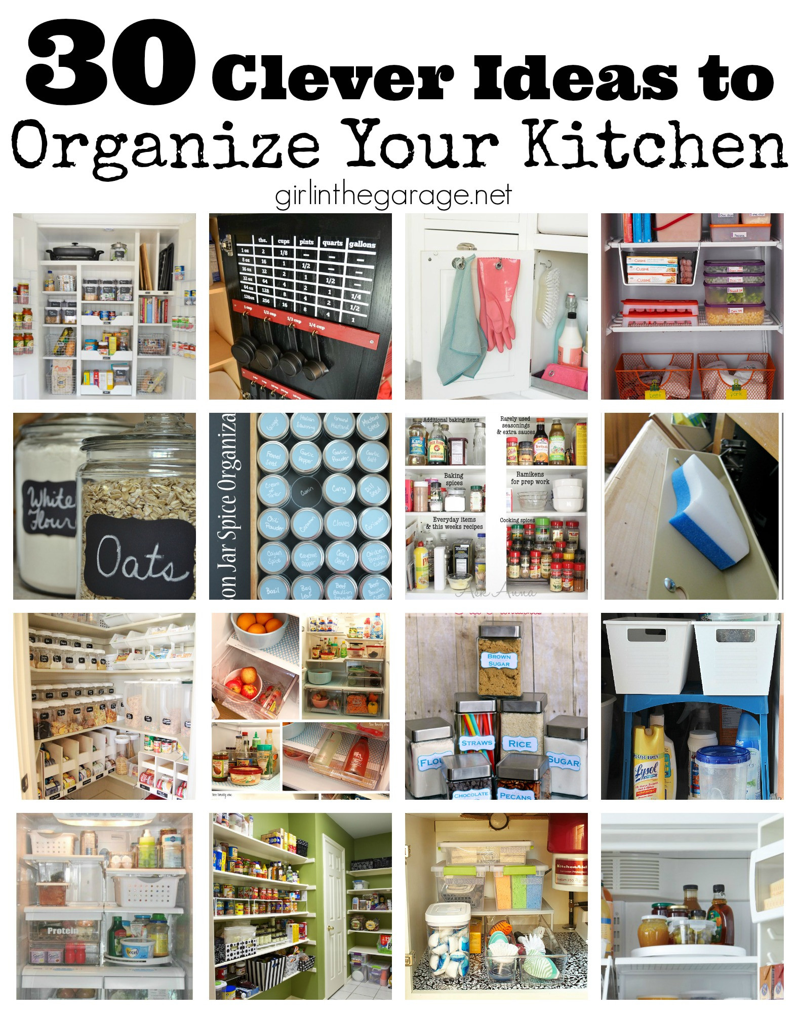 Kitchen Pantry Organizing Ideas
 30 Clever Ideas to Organize Your Kitchen