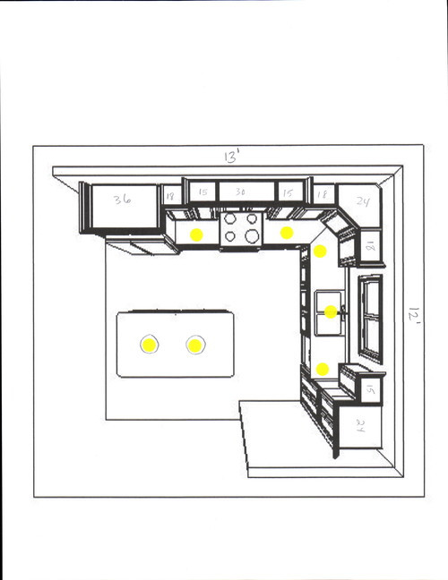Kitchen Recessed Lighting Layout
 Kitchen recessed lighting layout