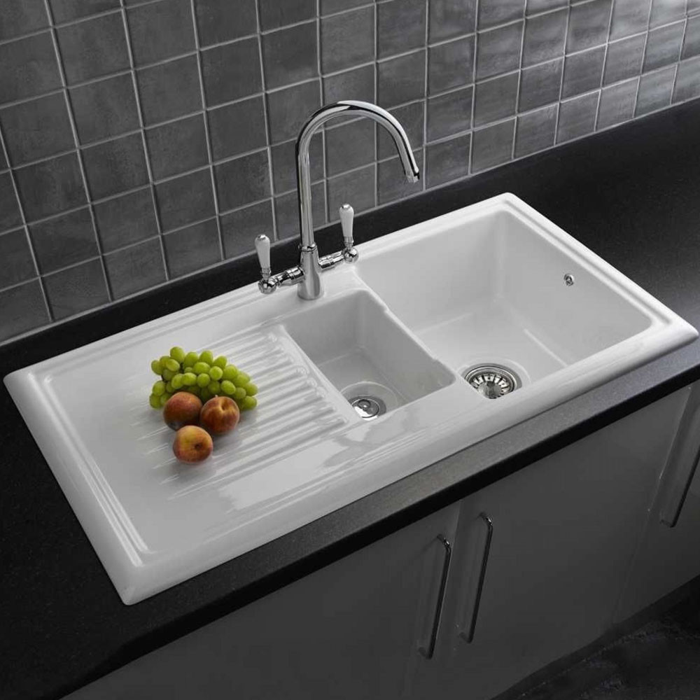 Kitchen Sink White
 Reginox Traditional White Ceramic 1 5 Kitchen Sink and