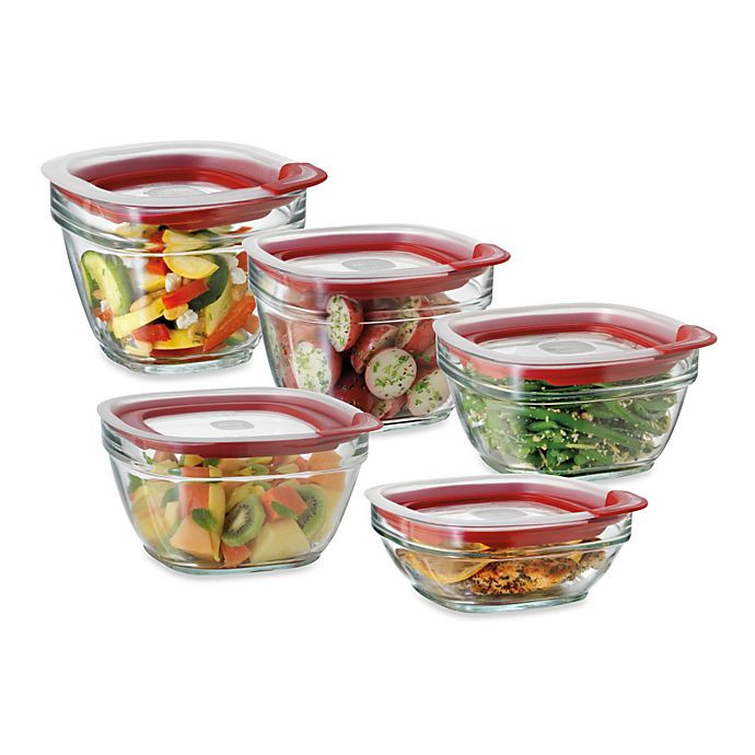 Kitchen Storage Containers Glass
 Rubbermaid Glass Food Storage Containers with Easy Find