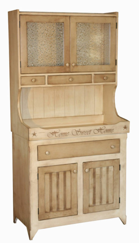 Kitchen Storage Hutches
 Amish Kitchen Hutch Buffet Country Cottage Bakers Rack