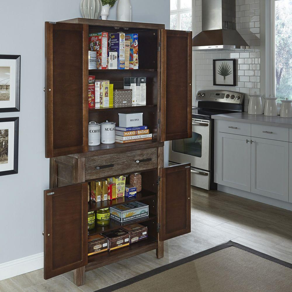 Kitchen Storage Units
 Home Styles Barnside Weather Aged Food Pantry 5516 65